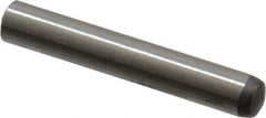 Made in USA - 2.5mm Diam x 16mm Pin Length 416 Stainless Steel Precision Dowel Pin - C 36-42 Hardness, 1 Beveled & 1 Rounded End - Industrial Tool & Supply