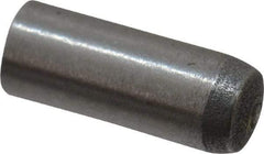 Made in USA - 3mm Diam x 8mm Pin Length 416 Stainless Steel Precision Dowel Pin - C 36-42 Hardness, 1 Beveled & 1 Rounded End - Industrial Tool & Supply