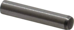 Made in USA - 3mm Diam x 16mm Pin Length 416 Stainless Steel Precision Dowel Pin - C 36-42 Hardness, 1 Beveled & 1 Rounded End - Industrial Tool & Supply