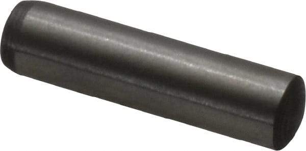 Made in USA - 4mm Diam x 16mm Pin Length 416 Stainless Steel Precision Dowel Pin - C 36-42 Hardness, 1 Beveled & 1 Rounded End - Industrial Tool & Supply