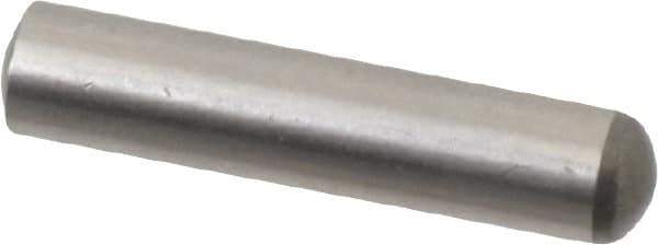Made in USA - 5mm Diam x 24mm Pin Length 416 Stainless Steel Precision Dowel Pin - C 36-42 Hardness, 1 Beveled & 1 Rounded End - Industrial Tool & Supply
