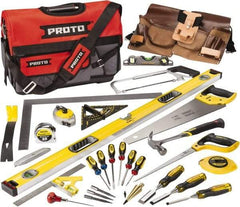 Proto - 30 Piece Contractors Tool Set - Comes in Soft Sided Bag - Industrial Tool & Supply