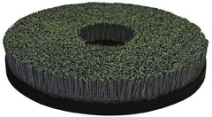 Osborn - 14" 120 Grit Silicon Carbide Crimped Disc Brush - Fine Grade, Plain Hole Connector, 1" Trim Length, 7/8" Arbor Hole - Industrial Tool & Supply