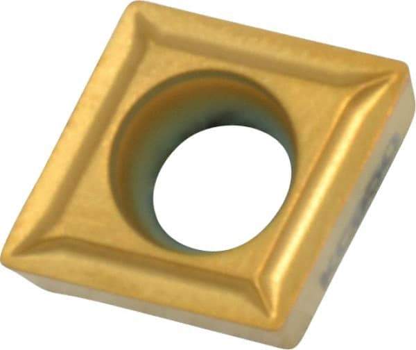 Kennametal - CCMT32.51 LF Grade KC850 Carbide Turning Insert - TiC/TiCN/TiN Finish, 80° Diamond, 3/8" Inscr Circle, 5/32" Thick, 1/64" Corner Radius - Industrial Tool & Supply