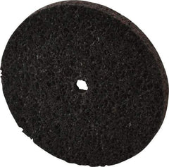 Brite Star - 3" Diam, 1/4" Face Width, 1/4" Center Hole, Medium Grade, Aluminum Oxide Deburring Wheel - Unitized, Soft Density 2 Grade, 12,100 RPM - Industrial Tool & Supply