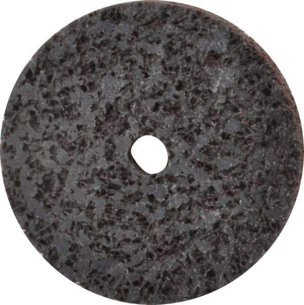 Brite Star - 2" Diam, 1/4" Face Width, 1/4" Center Hole, Medium Grade, Aluminum Oxide Deburring Wheel - Unitized, Soft Density 2 Grade, 16,100 RPM - Industrial Tool & Supply