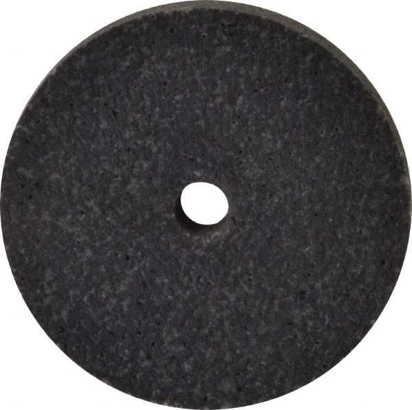 Brite Star - 2" Diam, 1/4" Face Width, 1/4" Center Hole, Fine Grade, Silicon Carbide Deburring Wheel - Unitized, Medium Density 3 Grade, 16,100 RPM - Industrial Tool & Supply