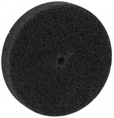 Brite Star - 3" Diam, 1/2" Face Width, 1/4" Center Hole, Fine Grade, Aluminum Oxide Deburring Wheel - Unitized, Medium Density 5 Grade, 15,100 RPM - Industrial Tool & Supply