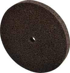 Brite Star - 3" Diam, 1/4" Face Width, 1/4" Center Hole, Fine Grade, Aluminum Oxide Deburring Wheel - Unitized, Medium Density 5 Grade, 15,100 RPM - Industrial Tool & Supply