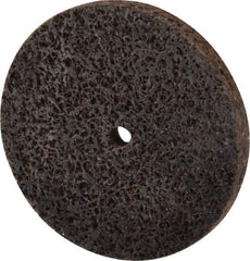 Brite Star - 3" Diam, 5/16" Face Width, 1/4" Center Hole, Medium Grade, Aluminum Oxide Deburring Wheel - Unitized, Hard Density 6 Grade, 18,100 RPM - Industrial Tool & Supply
