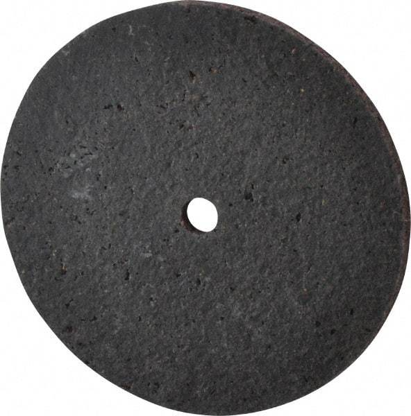 Brite Star - 3" Diam, 1/8" Face Width, 1/4" Center Hole, Medium Grade, Aluminum Oxide Deburring Wheel - Unitized, Hard Density 7 Grade, 15,100 RPM - Industrial Tool & Supply