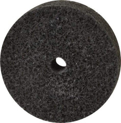 Brite Star - 2" Diam, 1/2" Face Width, 1/4" Center Hole, Fine Grade, Silicon Carbide Deburring Wheel - Unitized, Soft Density 2 Grade, 16,100 RPM - Industrial Tool & Supply