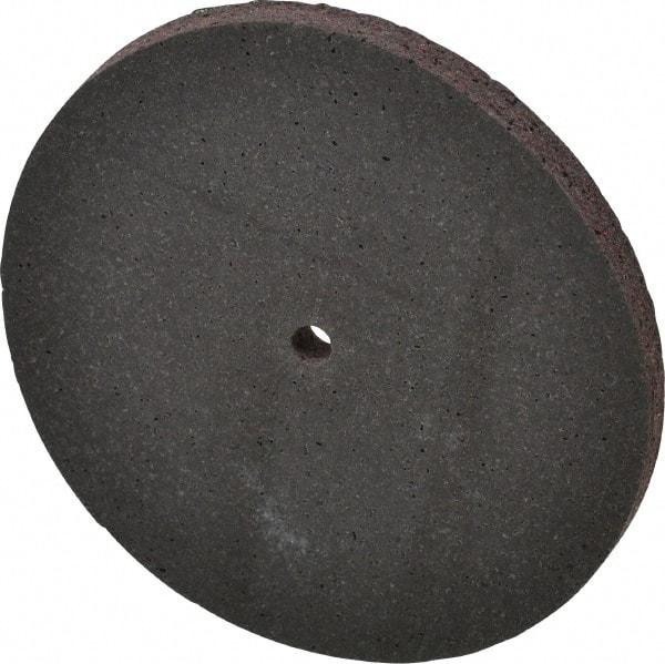 Brite Star - 4" Diam, 1/4" Face Width, 1/4" Center Hole, Medium Grade, Aluminum Oxide Deburring Wheel - Unitized, Hard Density 7 Grade, 12,100 RPM - Industrial Tool & Supply
