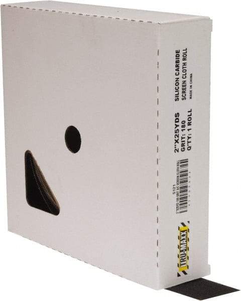 Tru-Maxx - 2" x 25 Yd 180 Grit Silicon Carbide Screen Roll - Fine Grade - Industrial Tool & Supply