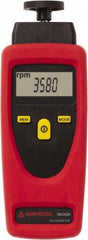 Amprobe - Accurate up to 0.02%, Contact and Noncontact Tachometer - 8 Inch Long x 9 Inch Wide x 1-3/4 Inch Meter Thick, 1 to 99,999 (Optical) and 19,999 (Mechanical) RPM Measurement - Industrial Tool & Supply