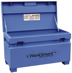 Value Collection - 48" Wide x 24-3/16" Deep x 28-5/16" High Job Site Box - Steel, Blue - Industrial Tool & Supply