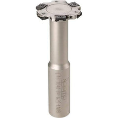 Iscar - Shank Connection, 7/16" Depth of Cut, 1-1/2" Cutter Diam, 6 Tooth Indexable Slotting Cutter - 5/8" Shank Diam, ETS-LN08 Toolholder, LNET Insert - Industrial Tool & Supply
