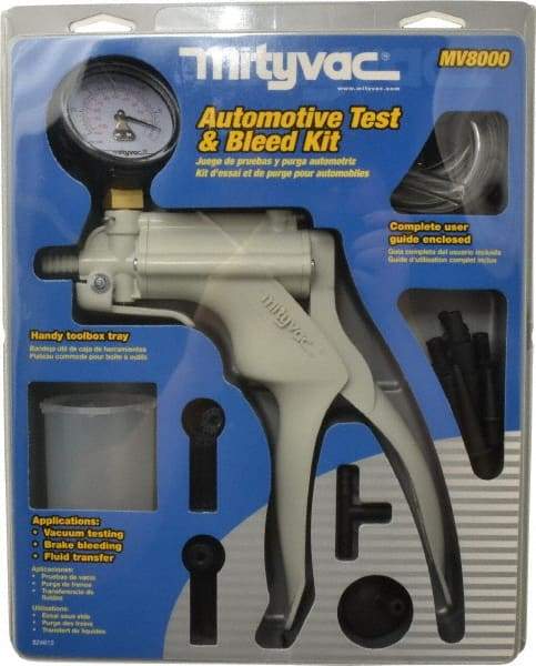 Lincoln - 4.5 oz PVC Automotive Brake Bleeder System - 24" Long, 1/4" Inlet - Industrial Tool & Supply