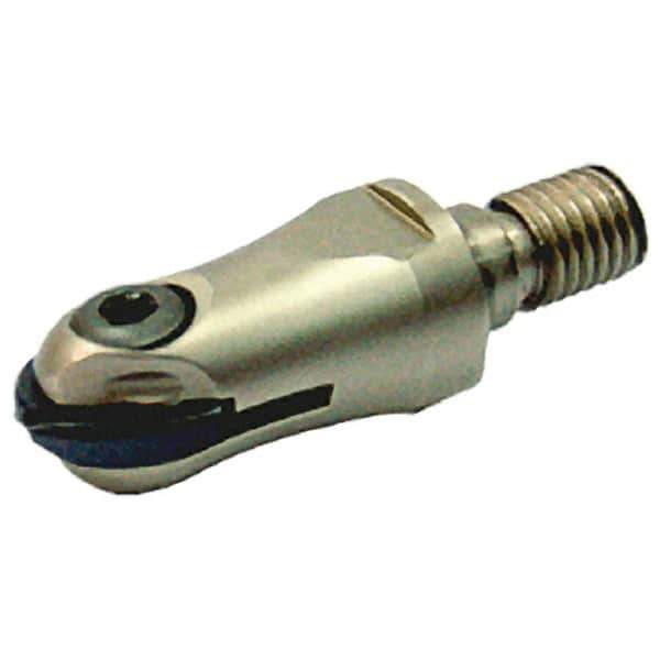 Iscar - 12mm Cut Diam, 43.5mm OAL, Indexable Ball Nose End Mill - 26mm Head Length, M08 Modular Connection, HCM-M Toolholder, HBF-QF, HBR-QF, HCD-QF, HCR Insert - Industrial Tool & Supply