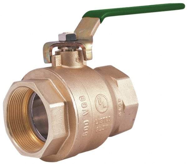 Legend Valve - 3/4" Pipe, Full Port, Brass Full Port Ball Valve - Bi-Directional, FNPT x FNPT Ends, Quarter Turn Handle, 600 WOG, 150 WSP - Industrial Tool & Supply