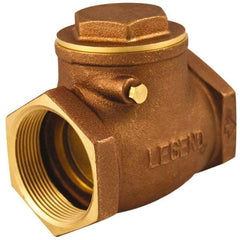 Legend Valve - 3/4" Cast Brass Check Valve - Service Check Valve, FNPT, 200 WOG - Industrial Tool & Supply