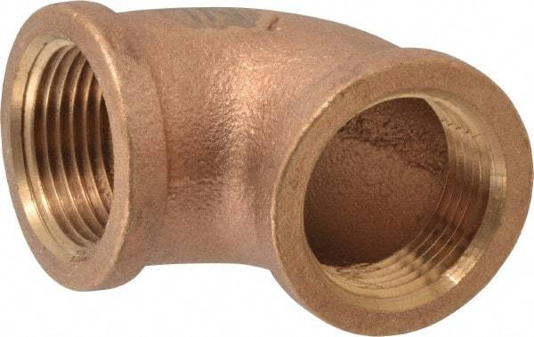 Legend Valve - Class 125, 1" Internal Pipe, Bronze 90° Elbow - FNPT x MNPT - Industrial Tool & Supply