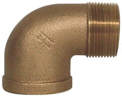 Legend Valve - Class 125, 3/4" Internal Pipe, Bronze 90° Street Elbow - FNPT x MNPT - Industrial Tool & Supply