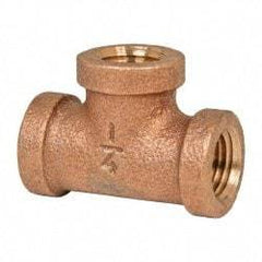 Legend Valve - Class 125, 1/4" Internal Pipe, Bronze Tee - FNPT - Industrial Tool & Supply
