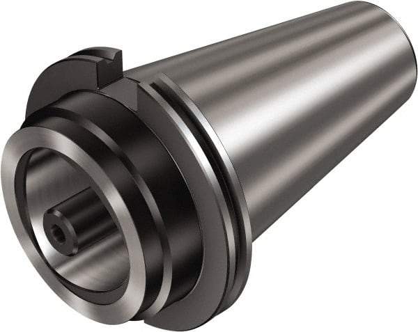 Sandvik Coromant - C8 System Size, CAT50 Taper, Modular Tool Holding System Adapter - 3-15/16" Projection, 80mm Body Diam, 201.8mm OAL, Through Coolant - Exact Industrial Supply