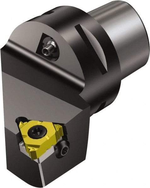 Sandvik Coromant - Insert Style Cx-266R/LFG, 65mm Head Length, Left Hand Cut, External Modular Threading Cutting Unit Head - System Size C6, 45mm Center to Cutting Edge, Series CoroThread 266 - Industrial Tool & Supply