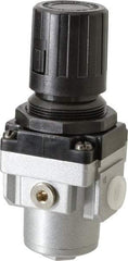 PRO-SOURCE - 1/4 NPT Port, 56 CFM, Aluminum Intermediate Regulator - 7 to 145 psi Range, 220 Max psi Supply Pressure, 1/8" Gauge Port Thread, 2.16" Wide x 5.31" High - Industrial Tool & Supply