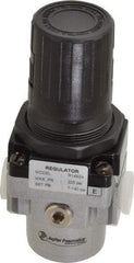 PRO-SOURCE - 3/8 NPT Port, 88 CFM, Aluminum Intermediate Regulator - 7 to 145 psi Range, 220 Max psi Supply Pressure, 1/8" Gauge Port Thread, 2.16" Wide x 5.31" High - Industrial Tool & Supply