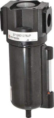PRO-SOURCE - Filter Automatic Drop Leg Drain with Metal Bowl - 6-1/2" High x 2-3/4" Wide, For Use with Compressed Air Systems - Industrial Tool & Supply