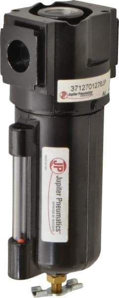 PRO-SOURCE - Filter Manual Drop Leg Drain with Metal Bowl - 6-1/2" High x 2-3/4" Wide, For Use with Compressed Air Systems - Industrial Tool & Supply