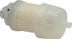 PRO-SOURCE - 1/4 Male NPT, 5/8" Hex, 3-1/8" OAL, Reclassifier/Muffler - 300 Max psi, 160 CFM, Aluminum - Industrial Tool & Supply