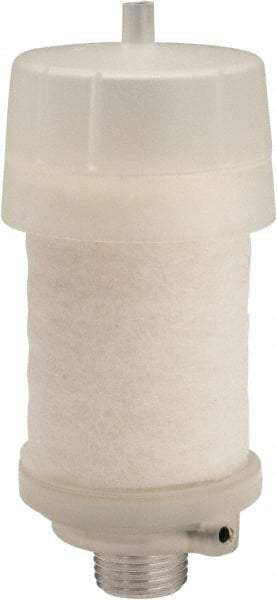 PRO-SOURCE - 1/2 Male NPT, 1" Hex, 4-3/4" OAL, Reclassifier/Muffler - 300 Max psi, 160 CFM, Aluminum - Industrial Tool & Supply