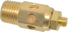 PRO-SOURCE - 1/4 Male NPT, 9/16" Hex, 1-9/16" OAL, Speed Control Muffler - 300 Max psi, 30 CFM, Brass - Industrial Tool & Supply