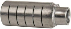 PRO-SOURCE - 3/8 Male NPT, 1" Hex, 3-1/4" OAL, Muffler - 300 Max psi, 40 CFM, Aluminum - Industrial Tool & Supply