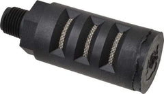 PRO-SOURCE - 1/8 Male NPT, 5/8" Hex, 2-7/64" OAL, Muffler - 150 Max psi, Glass Filled Nylon - Industrial Tool & Supply