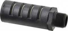 PRO-SOURCE - 1/2 Male NPT, 1" Hex, 3-35/64" OAL, Muffler - 150 Max psi, Glass Filled Nylon - Industrial Tool & Supply