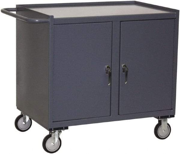 Jamco - Mobile Storage Cabinet - Steel, 36" Wide x 24" Deep x 40" High, Gray - Industrial Tool & Supply