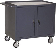 Jamco - Mobile Storage Cabinet - Steel, 36" Wide x 24" Deep x 40" High, Gray - Industrial Tool & Supply