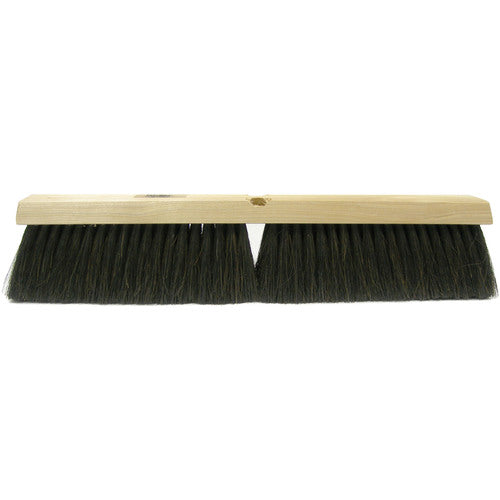18″ Fine Sweep Floor Brush, Black Horsehair and Polypropylene Fill - Industrial Tool & Supply