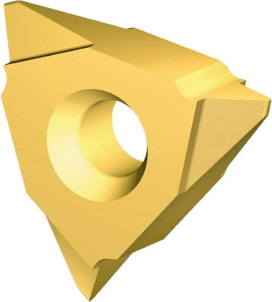 Vargus - 5VER27 ABUT Grade VKX External On Edge Threading Insert - TiN Finish, 3" External TPI, 5/8" Inscribed Circle, Right Hand Cut - Industrial Tool & Supply