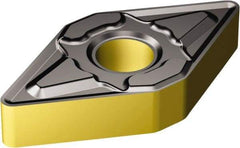 Sandvik Coromant - DNMG443 KM Grade 3210 Carbide Turning Insert - TiCN/Al2O3/TiN Finish, 55° Diamond, 1/2" Inscr Circle, 1/4" Thick, 3/64" Corner Radius - Industrial Tool & Supply