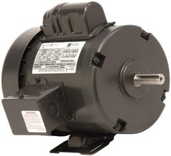 US Motors - 1-1/2 Max hp, 1,725 Max RPM, Single Cap Start-Cap Run Electric AC DC Motor - 115/208-230 V Input, Single Phase, 56H Frame, 5/8" Shaft Diam, Rigid Base Mount, TEFC Enclosure - Industrial Tool & Supply