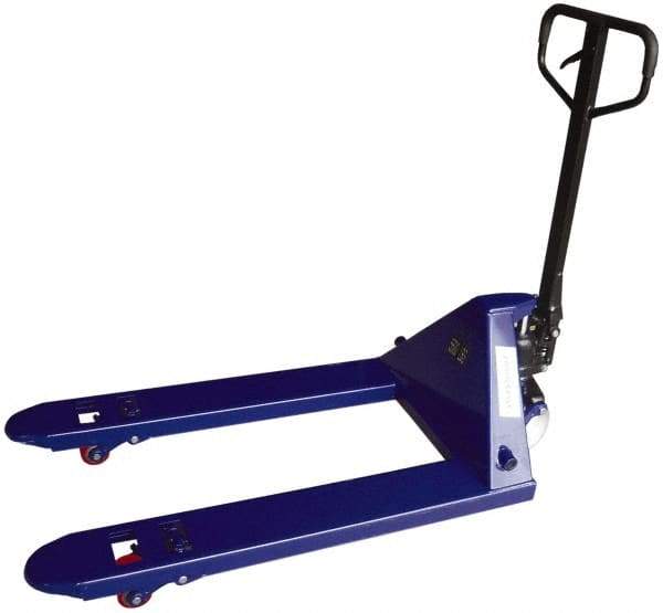 Value Collection - 5,500 Lb Capacity, 7-1/2" Lift Economy Pallet Truck - 3" Min Lift Height, 42" Fork Length x 27" Fork Width, 27" Overall Width - Industrial Tool & Supply