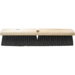 18″ Medium Sweep Floor Brush, Black Polypropylene Fill - Industrial Tool & Supply