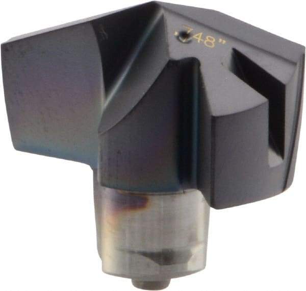 Iscar - Series ICP, 19mm Diam Grade IC908 140° Replaceable Drill Tip - Carbide, TiAlN Finish, 19 Seat Size - Industrial Tool & Supply