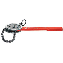 Rothenberger - 50" Max Pipe Capacity, 57" Long, Chain Tong Wrench - 8" Actual OD, 49-1/2" Handle Length - Industrial Tool & Supply